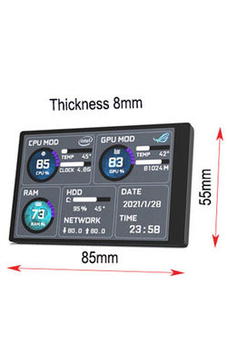 Un bon prix. Unité centrale de traitement secondaire RAM HDD 320x480 de moniteur de PC de 3,5 de pouce d'USB IPS de moniteur secondaire en ligne