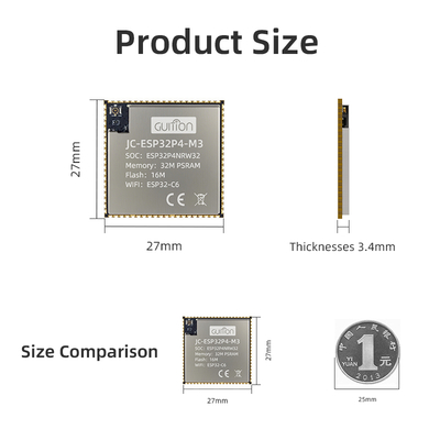 Qualité JC-ESP32P4-M3-C6 Silver Gray ESP32 Display Unit 3.3V Operating Voltage for Business Solutions usine