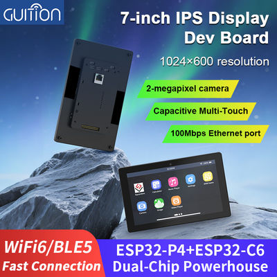 JC1060P470C_I_W_Y Fully functional 7-inch intelligent display solution: ESP32-P4 core, integrated touch and camera, ready for immediate development